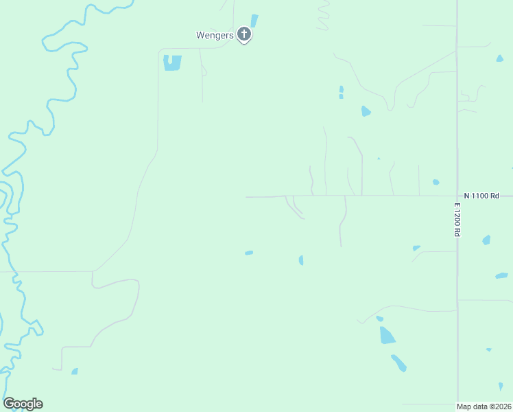 map of restaurants, bars, coffee shops, grocery stores, and more near 1142 North 1100 Road in Lawrence
