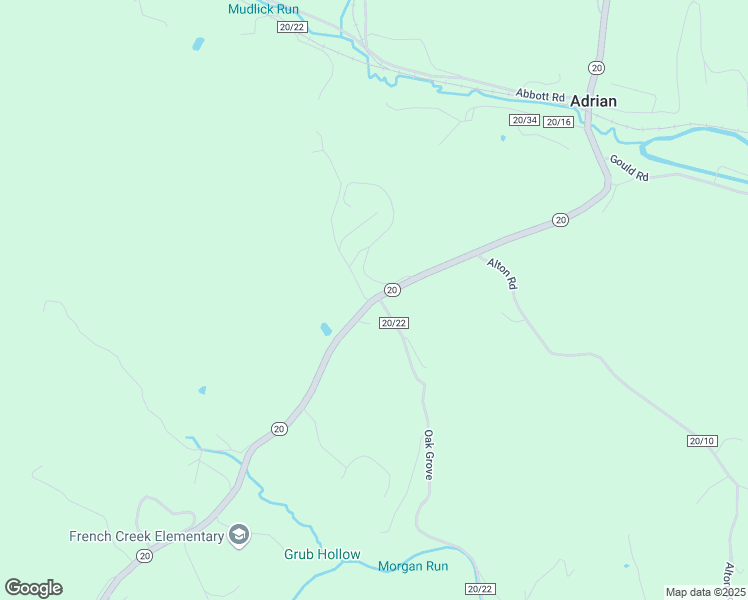 map of restaurants, bars, coffee shops, grocery stores, and more near in Adrian