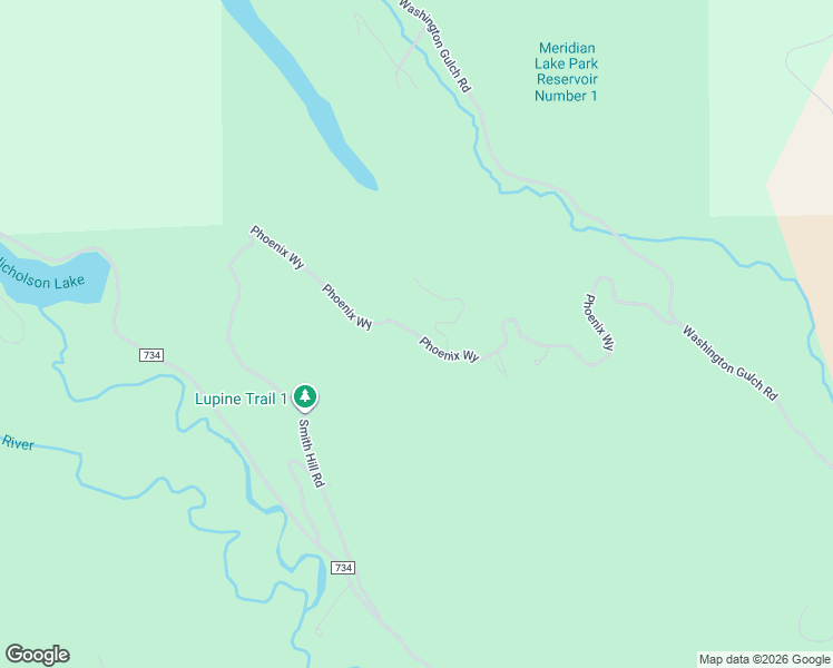 map of restaurants, bars, coffee shops, grocery stores, and more near Phoenix Way in Gunnison County