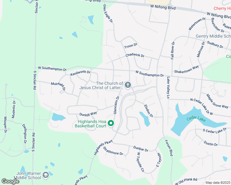 map of restaurants, bars, coffee shops, grocery stores, and more near 1416 Kinloch Court in Columbia