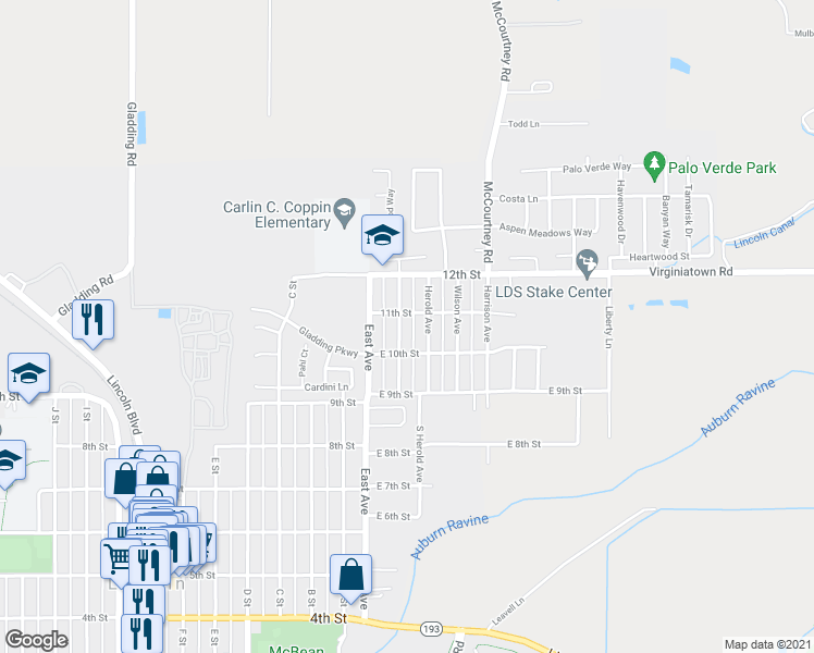 map of restaurants, bars, coffee shops, grocery stores, and more near 1067 Hoitt Avenue in Lincoln