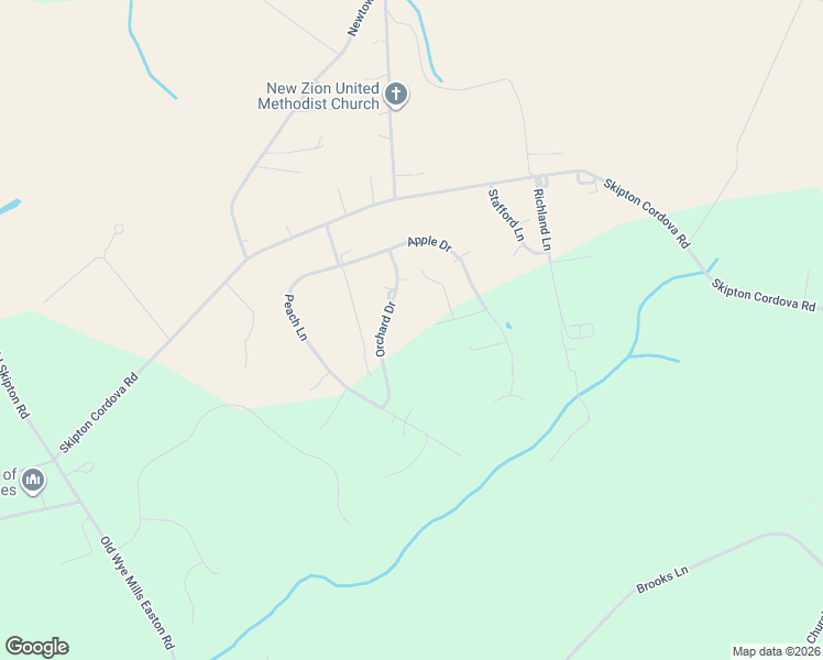 map of restaurants, bars, coffee shops, grocery stores, and more near 12765 Orchard Drive in Cordova