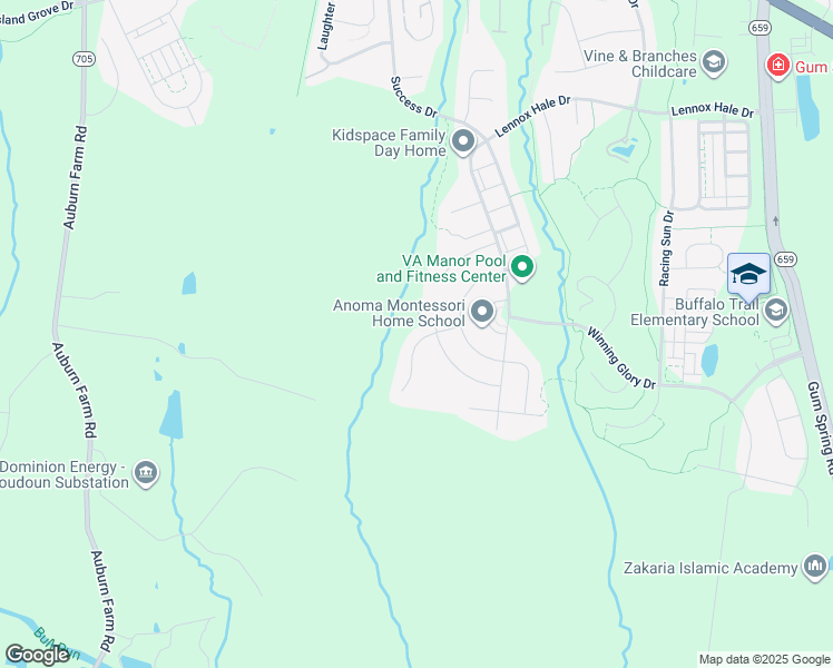 map of restaurants, bars, coffee shops, grocery stores, and more near 25991 Lilac Oaks Place in Aldie