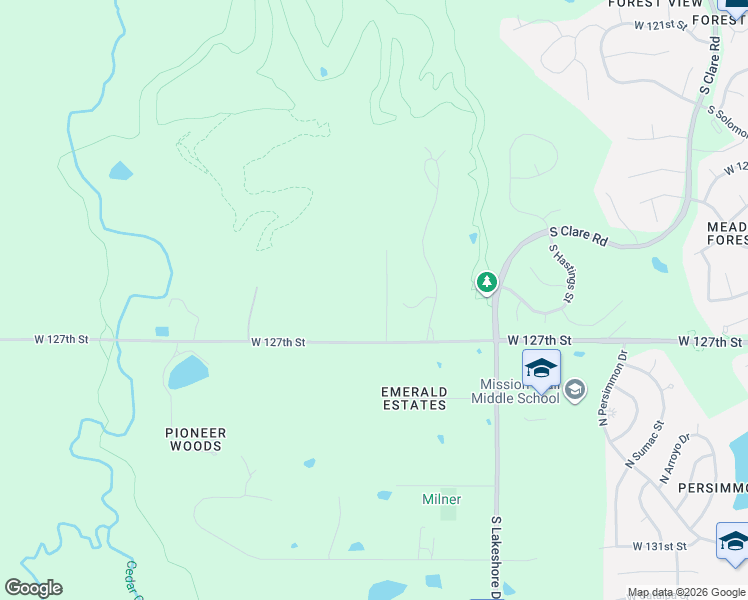 map of restaurants, bars, coffee shops, grocery stores, and more near 12580 Redbird Lane in Olathe