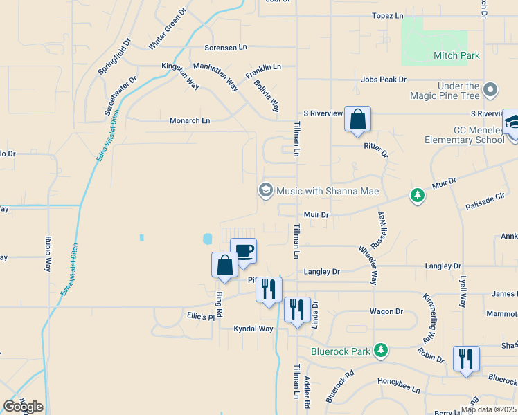 map of restaurants, bars, coffee shops, grocery stores, and more near 848 Cabernet Court in Gardnerville