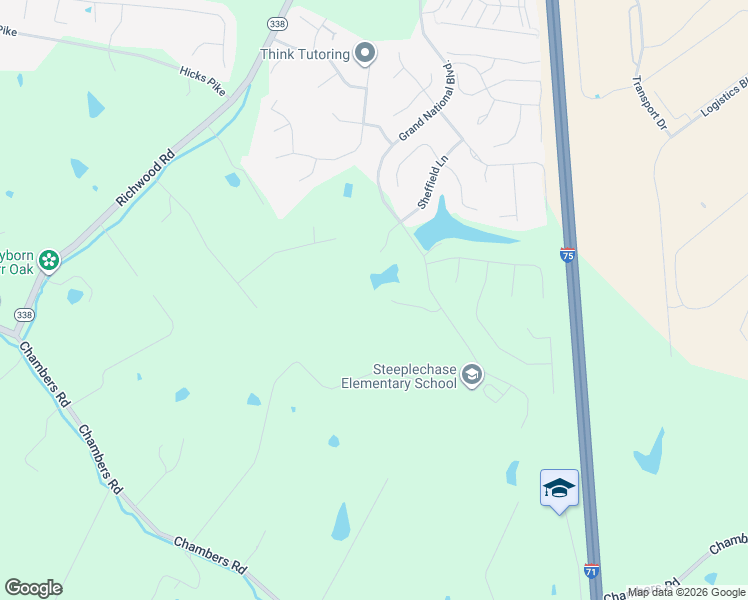 map of restaurants, bars, coffee shops, grocery stores, and more near 644 Turfrider Court in Walton