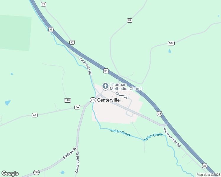 map of restaurants, bars, coffee shops, grocery stores, and more near 156 Broad Street in Centerville