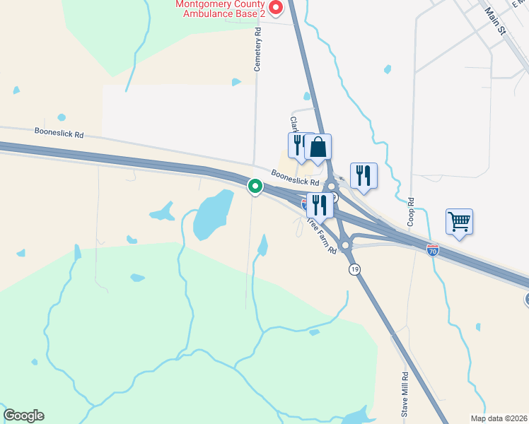 map of restaurants, bars, coffee shops, grocery stores, and more near 432 Tree Farm Road in New Florence