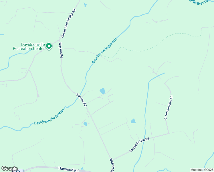 map of restaurants, bars, coffee shops, grocery stores, and more near 3833 Wayson Road in Davidsonville
