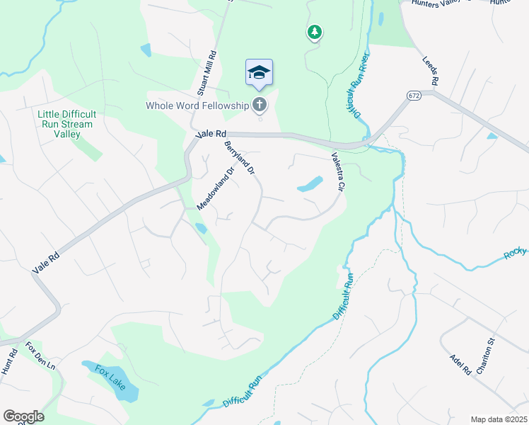 map of restaurants, bars, coffee shops, grocery stores, and more near 2717 Berryland Drive in Oakton