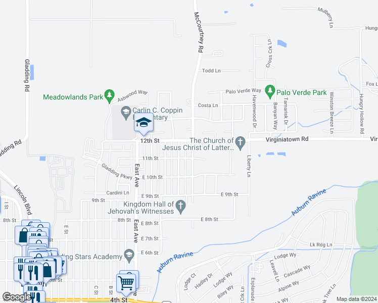 map of restaurants, bars, coffee shops, grocery stores, and more near 1130 Harrison Avenue in Lincoln
