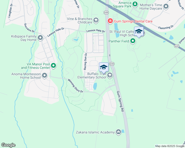 map of restaurants, bars, coffee shops, grocery stores, and more near 42127 Piebald Square in Aldie