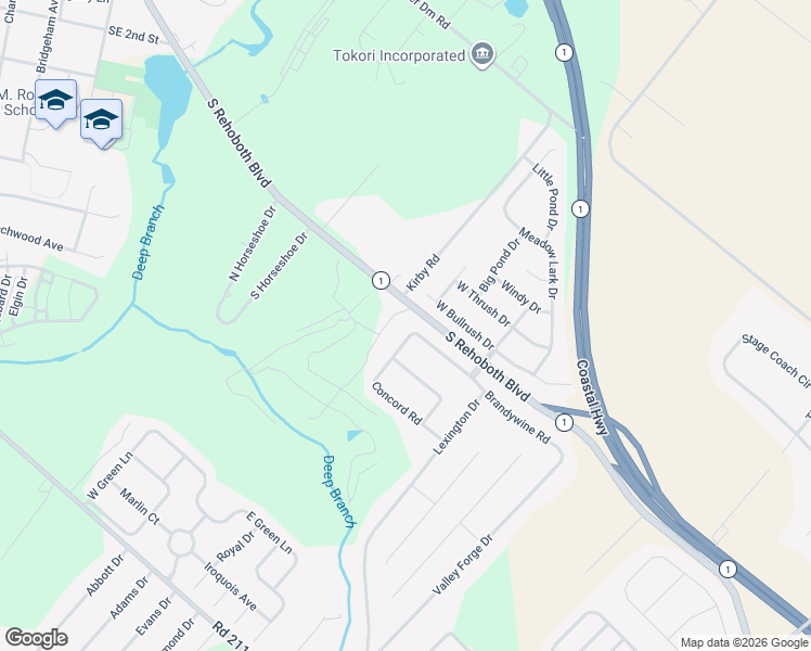 map of restaurants, bars, coffee shops, grocery stores, and more near 21 West Bullrush Drive in Milford