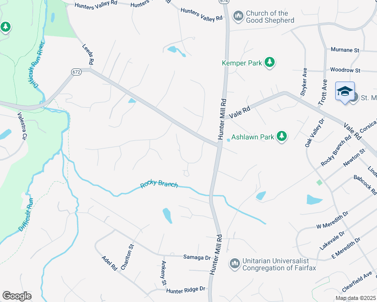 map of restaurants, bars, coffee shops, grocery stores, and more near 2624 Sledding Hill Road in Oakton