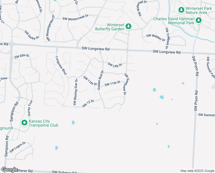 map of restaurants, bars, coffee shops, grocery stores, and more near 1015 Southwest 11th Court in Lee's Summit