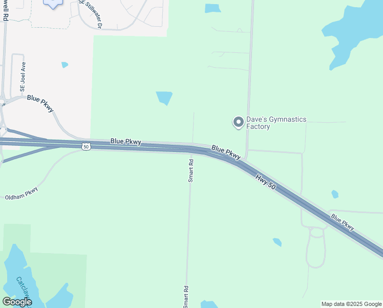 map of restaurants, bars, coffee shops, grocery stores, and more near 11900 Smart Road in Lee's Summit