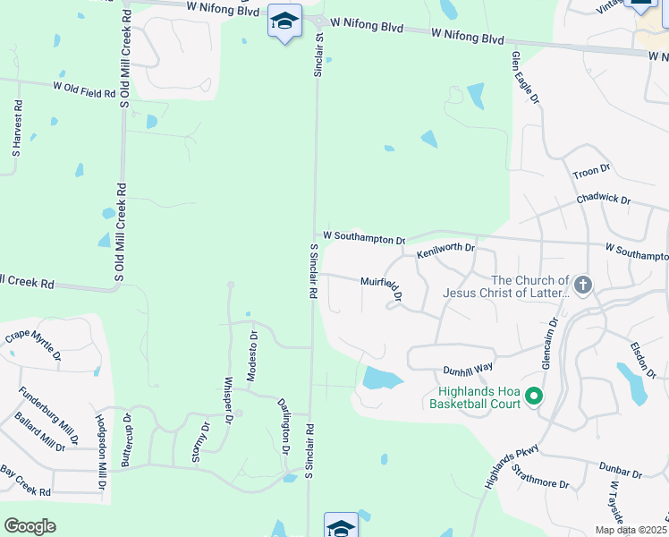 map of restaurants, bars, coffee shops, grocery stores, and more near 2009 Muirfield Drive in Columbia