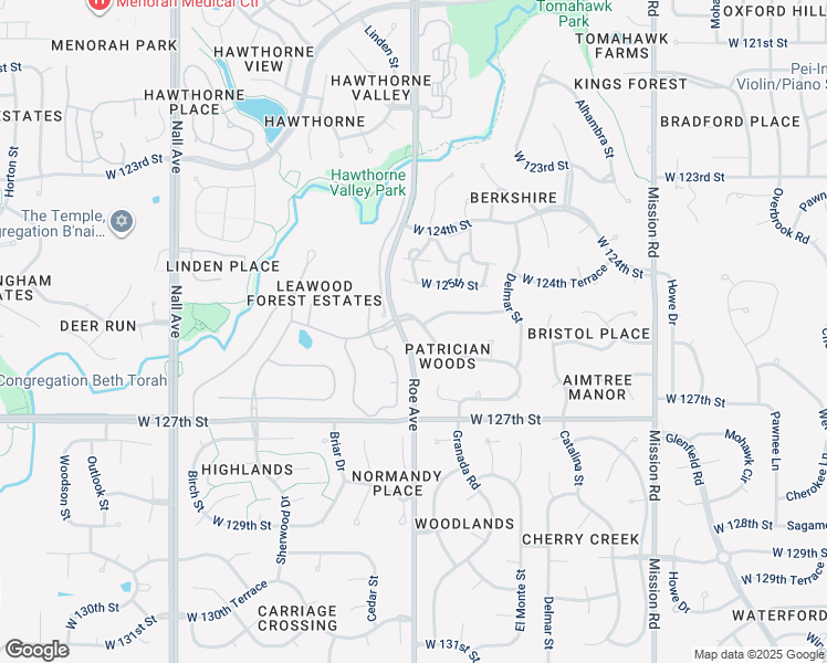 map of restaurants, bars, coffee shops, grocery stores, and more near in Overland Park