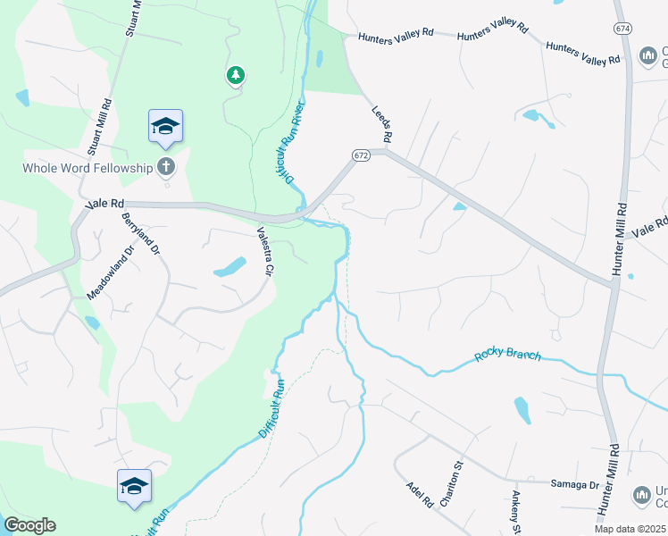 map of restaurants, bars, coffee shops, grocery stores, and more near 2709 Valestra Circle in Oakton