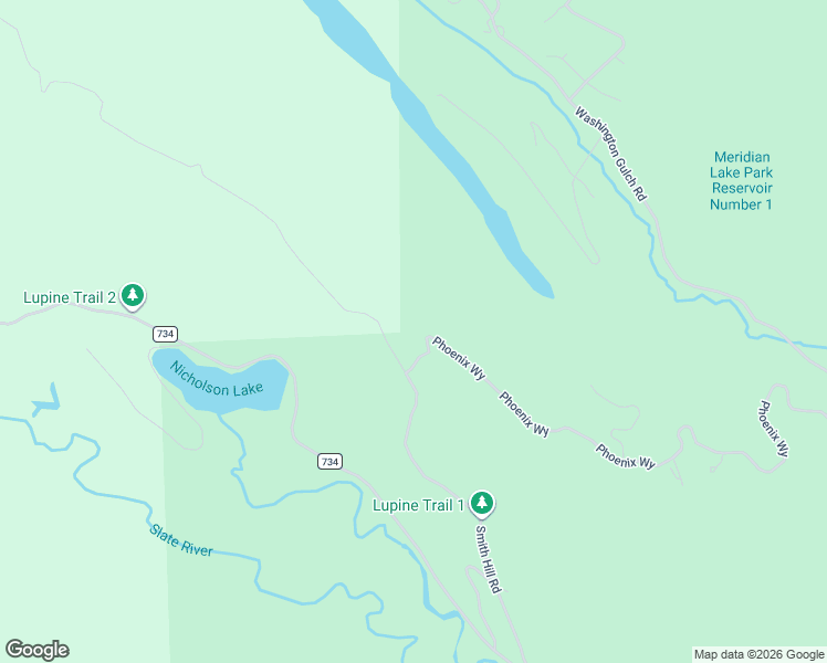 map of restaurants, bars, coffee shops, grocery stores, and more near Phoenix Way in Crested Butte
