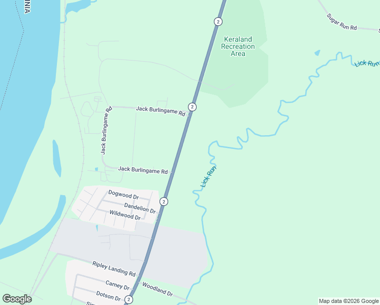 map of restaurants, bars, coffee shops, grocery stores, and more near West Virginia 2 in Millwood