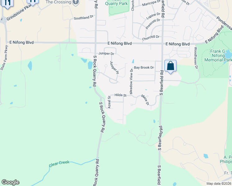 map of restaurants, bars, coffee shops, grocery stores, and more near 2003 Hilda Street in Columbia