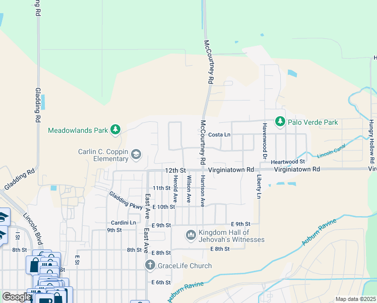 map of restaurants, bars, coffee shops, grocery stores, and more near 325 Blacksmith Avenue in Lincoln