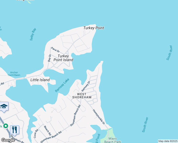map of restaurants, bars, coffee shops, grocery stores, and more near 3937 Mill Pond Point Road in Edgewater