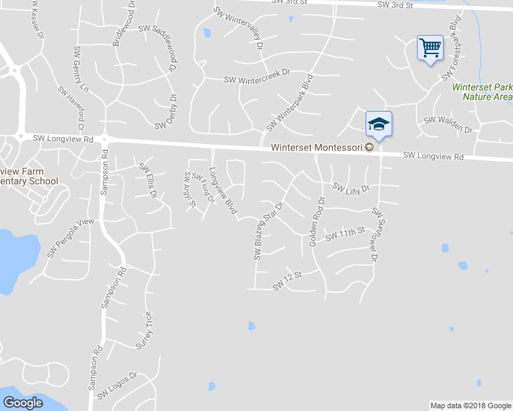 map of restaurants, bars, coffee shops, grocery stores, and more near 2609 Southwest 10th Court in Lee's Summit