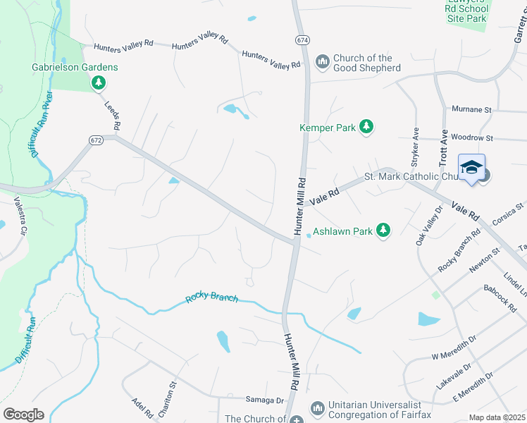 map of restaurants, bars, coffee shops, grocery stores, and more near 2498 Oakton Hills Drive in Oakton