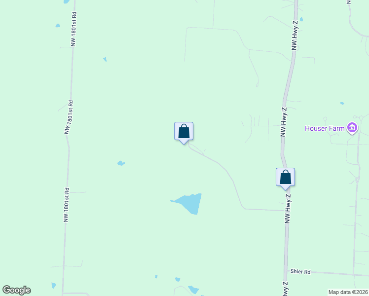 map of restaurants, bars, coffee shops, grocery stores, and more near 858 Northwest State Highway Z in Bates City