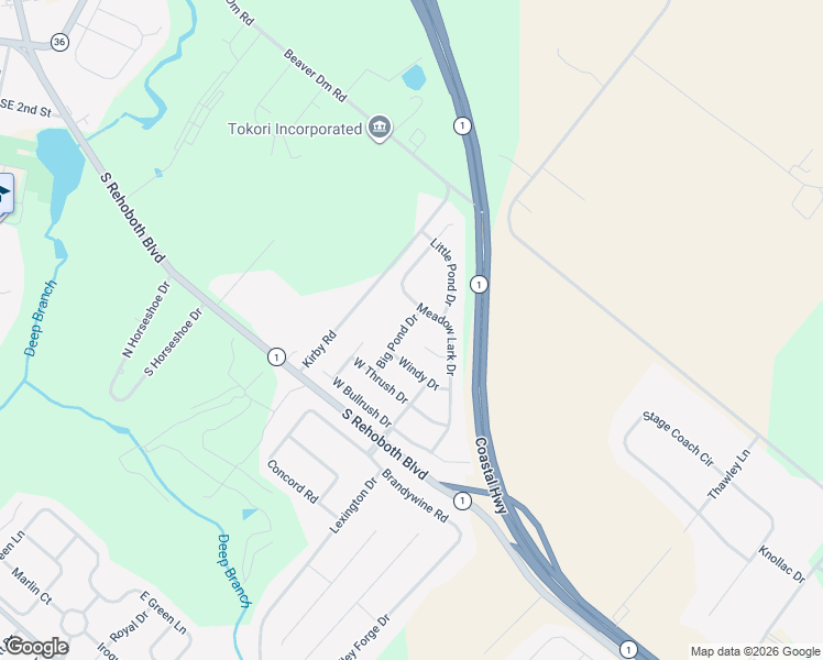 map of restaurants, bars, coffee shops, grocery stores, and more near 6 Lenape Lane in Milford