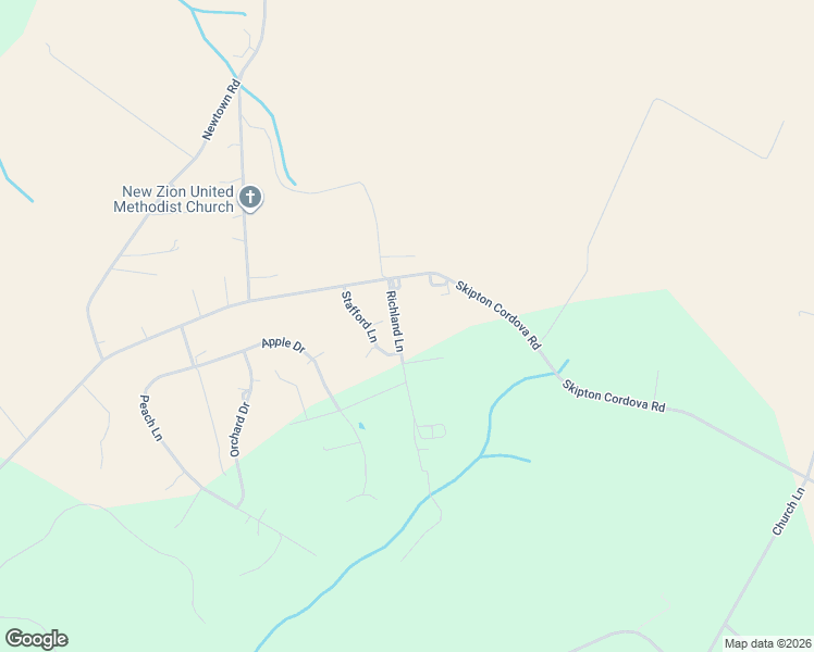 map of restaurants, bars, coffee shops, grocery stores, and more near 29873 Skipton Cordova Road in Cordova