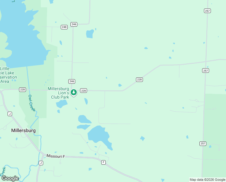 map of restaurants, bars, coffee shops, grocery stores, and more near 2202 County Road 228 in Fulton