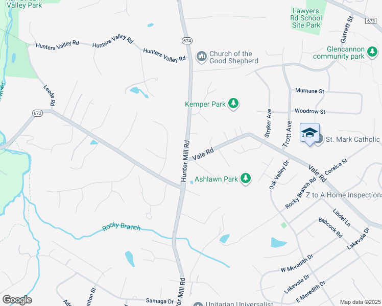 map of restaurants, bars, coffee shops, grocery stores, and more near 10310 Vale Road in Vienna