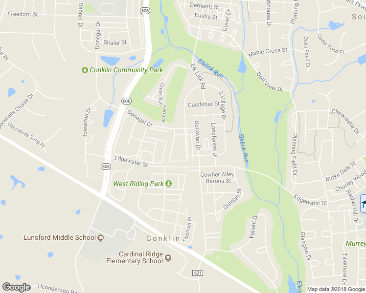 map of restaurants, bars, coffee shops, grocery stores, and more near 25880 Commons Square in Chantilly