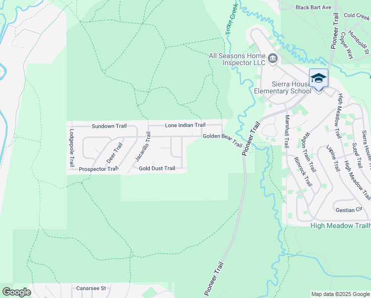 map of restaurants, bars, coffee shops, grocery stores, and more near 3078 Sourdough Trail in South Lake Tahoe