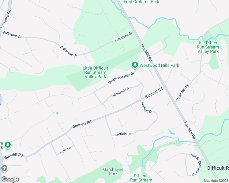 map of restaurants, bars, coffee shops, grocery stores, and more near 11928 Richland Lane in Herndon