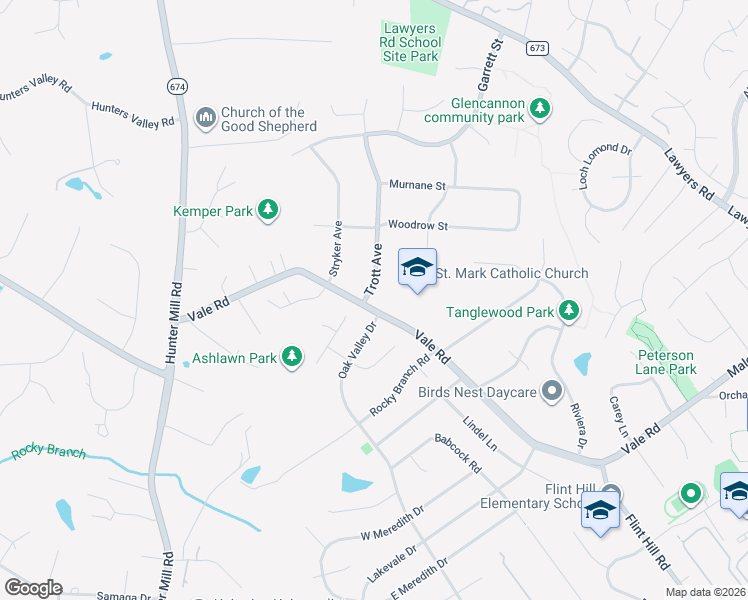 map of restaurants, bars, coffee shops, grocery stores, and more near 2335 Trott Avenue in Vienna