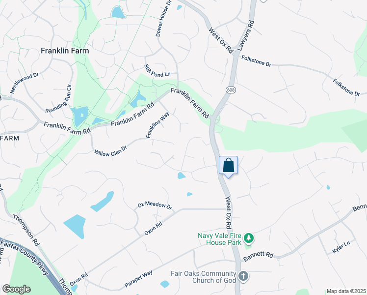 map of restaurants, bars, coffee shops, grocery stores, and more near 3182 Pond Mist Way in Herndon