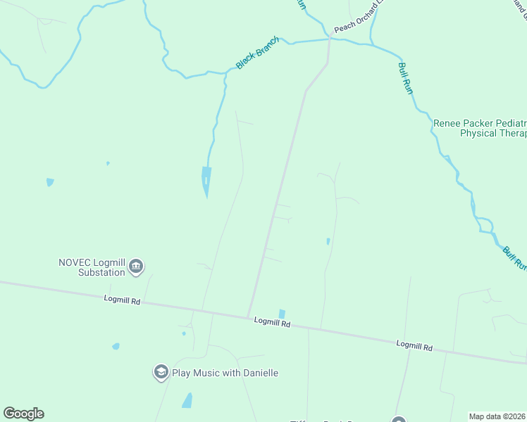 map of restaurants, bars, coffee shops, grocery stores, and more near 2508 Little River Road in Haymarket