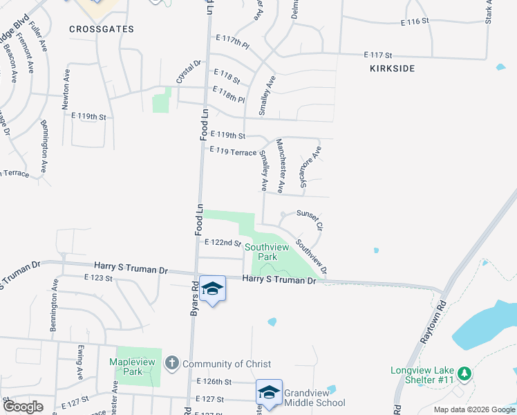 map of restaurants, bars, coffee shops, grocery stores, and more near 12008 Smalley Avenue in Grandview