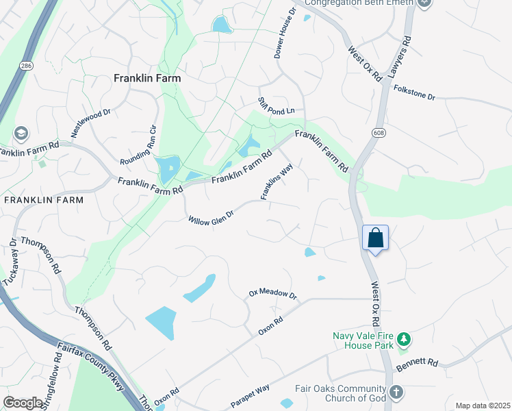 map of restaurants, bars, coffee shops, grocery stores, and more near 3294 Willow Glen Drive in Herndon