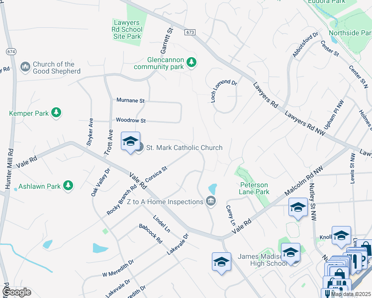 map of restaurants, bars, coffee shops, grocery stores, and more near 2316 Riviera Drive in Vienna