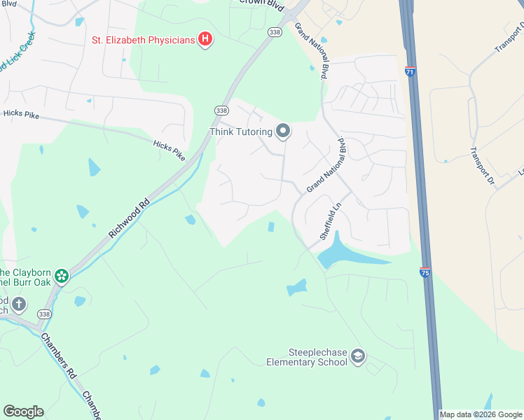map of restaurants, bars, coffee shops, grocery stores, and more near 574 Savannah Drive in Walton