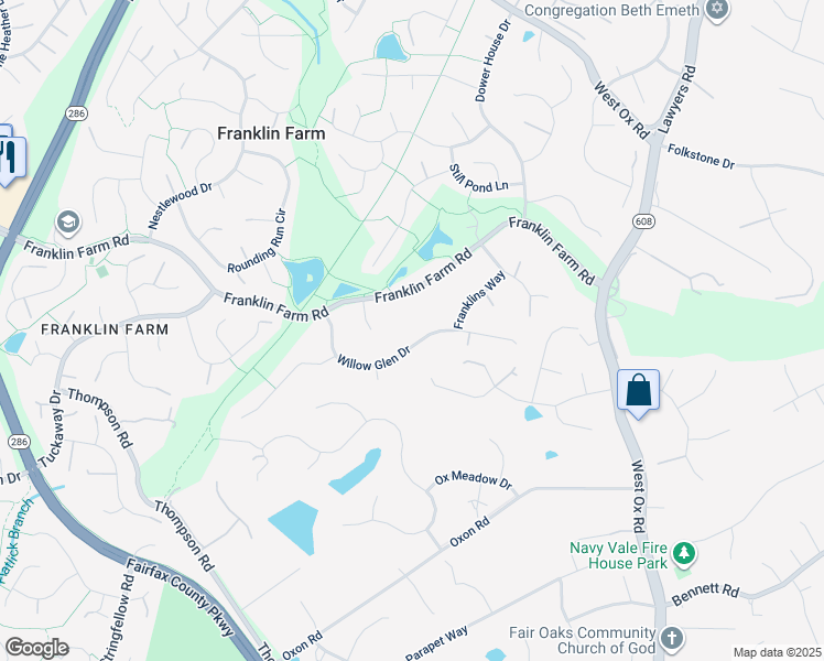 map of restaurants, bars, coffee shops, grocery stores, and more near 3287 Willow Glen Drive in Herndon