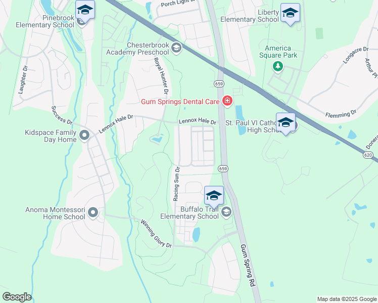 map of restaurants, bars, coffee shops, grocery stores, and more near 25887 Sycamore Grove Place in Aldie