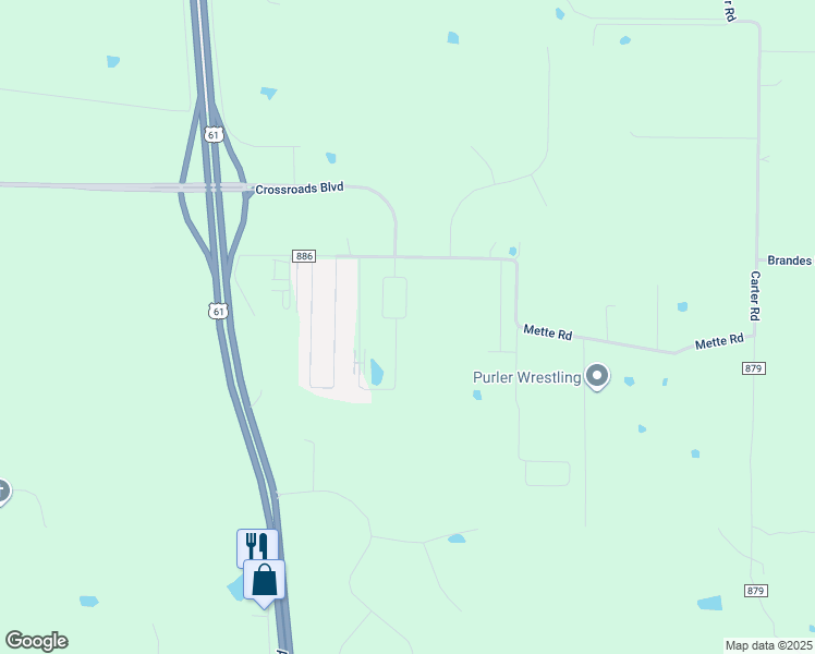 map of restaurants, bars, coffee shops, grocery stores, and more near 177 Killdeer Circle in Moscow Mills