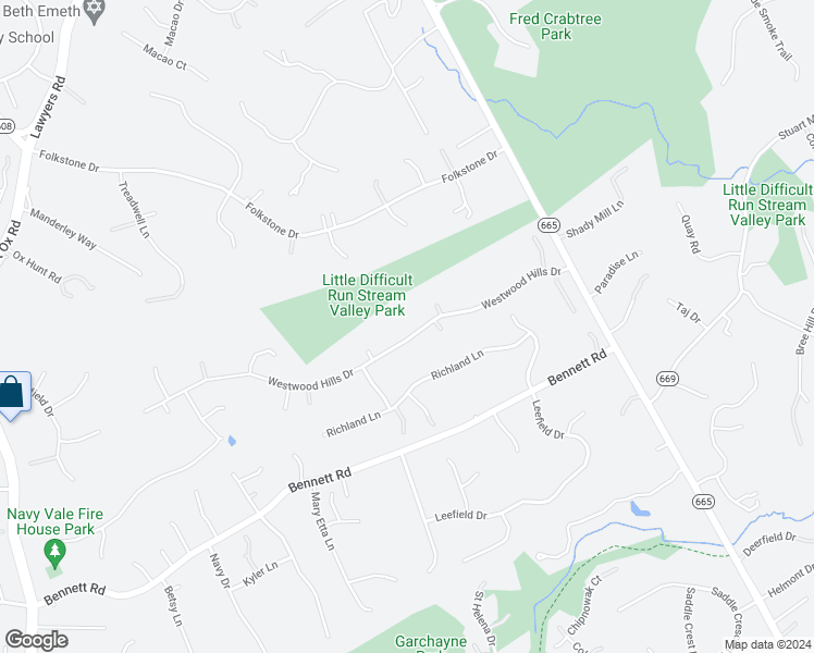 map of restaurants, bars, coffee shops, grocery stores, and more near 12132 Westwood Hills Drive in Herndon