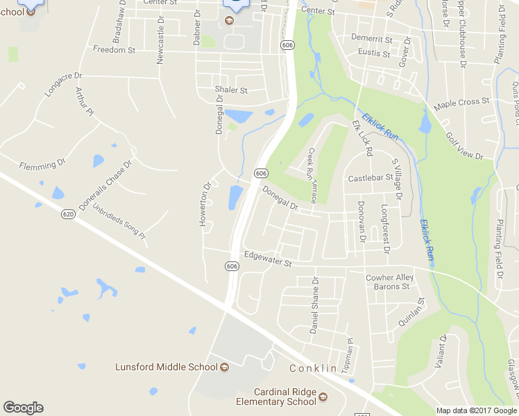 map of restaurants, bars, coffee shops, grocery stores, and more near 25764 Leonard Drive in Chantilly